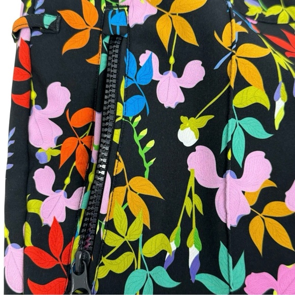 Roxy Rowley Multicolor Floral Large winter ski Pants with Zipper Details. NWT - Picture 5 of 8